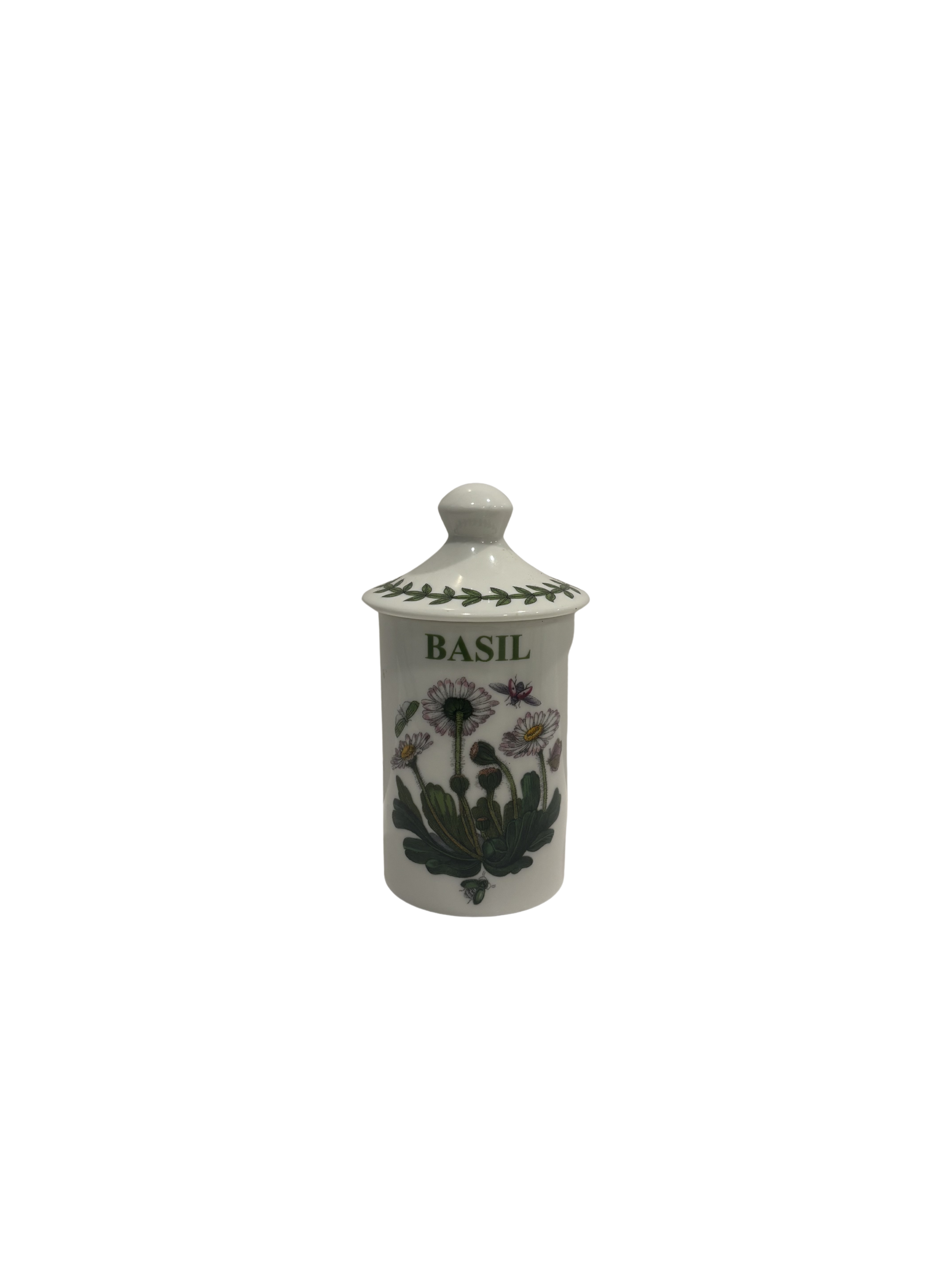 Set of six Portmeirion Botanic Garden ceramic spice jars